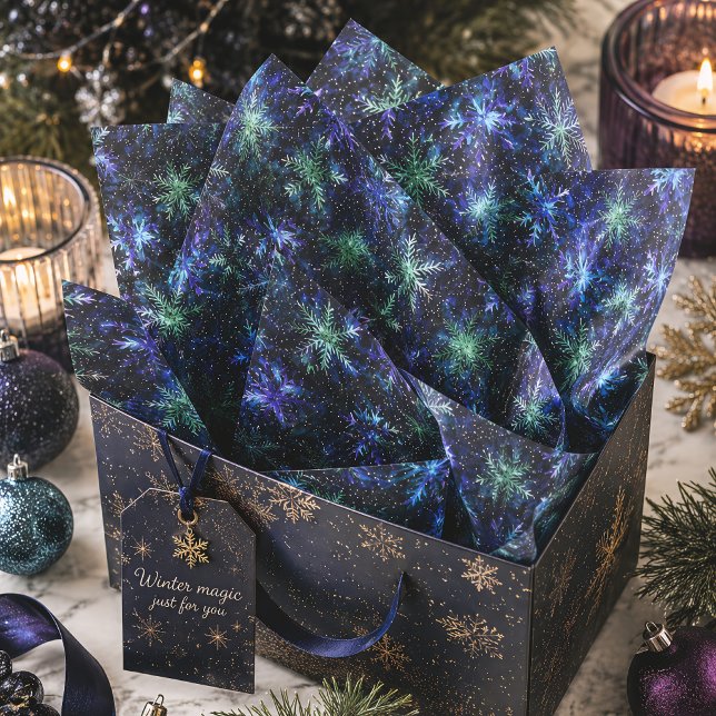 Galaxy Snowflakes Celestial Christmas Tissue Paper (Creator Uploaded)