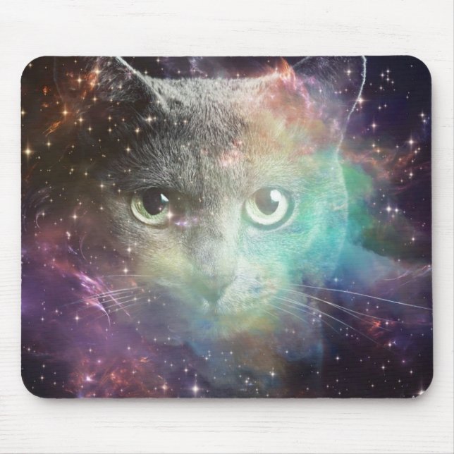 GALAXY SPACE CAT MOUSE PAD (Front)