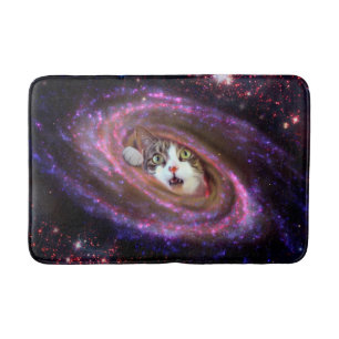 Galaxy Space Cats LOL Funny Medium Bath Mat