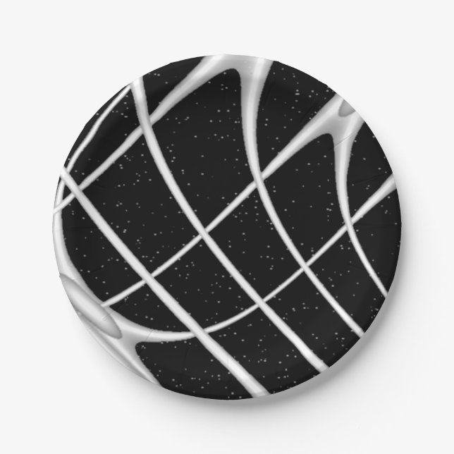 Galaxy Space Design Paper Plate (Front)