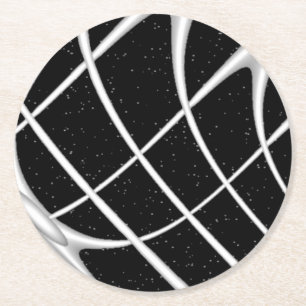 Galaxy Space Design Round Paper Coaster