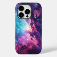 Galaxy space glitter nebula purple pink universe