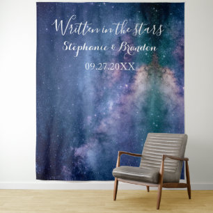 Galaxy Space Nebula Cosmos Wedding Photo Booth Tapestry