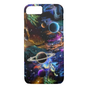 Galaxy Space Planets Nebula Case-Mate iPhone Case