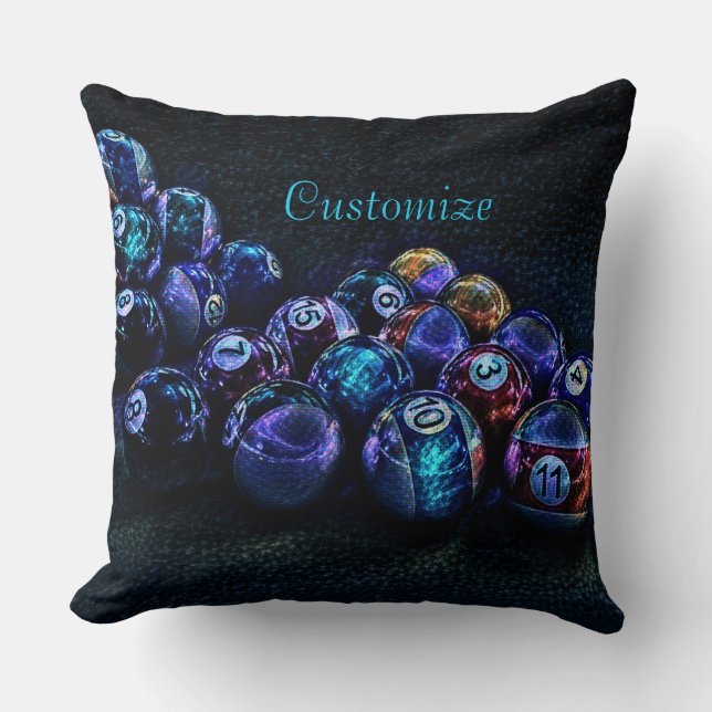 Galaxy Sparkle Billiards Cushion (Front)