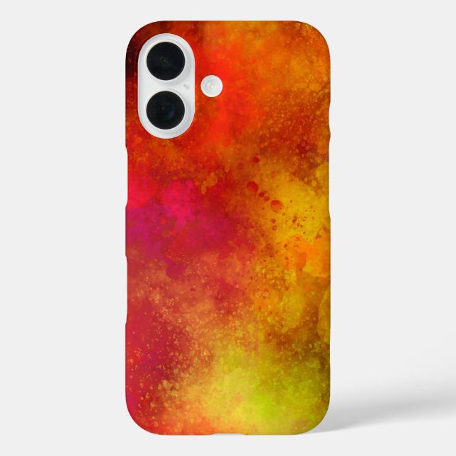 Galaxy Spray Paint Effect iPhone 16 Case (Back)