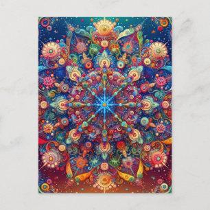 GALAXY STAR  HOLIDAY POSTCARD