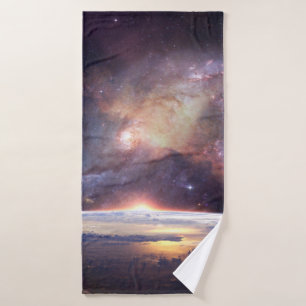Galaxy star infinity cosmos dark bath towel