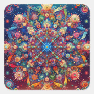 GALAXY STAR SQUARE STICKER