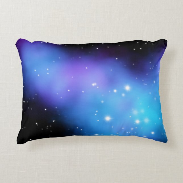 Galaxy Starlight Space Clouds Decorative Cushion (Front)