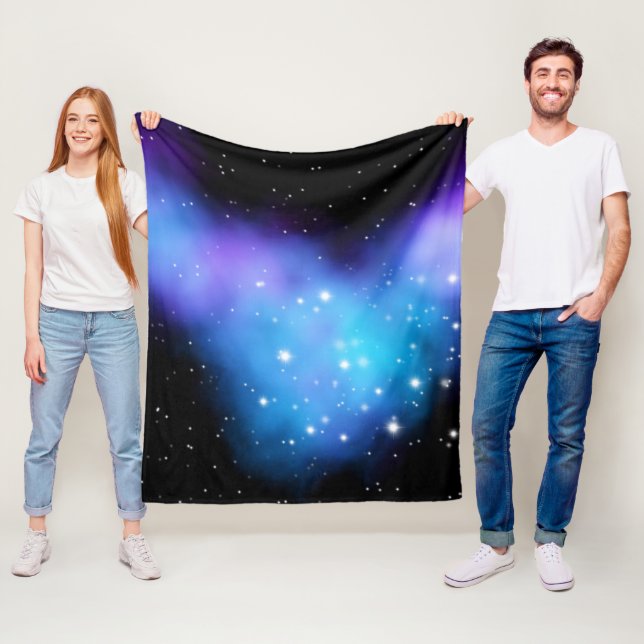 Galaxy Starlight Space Clouds Fleece Blanket (In Situ)