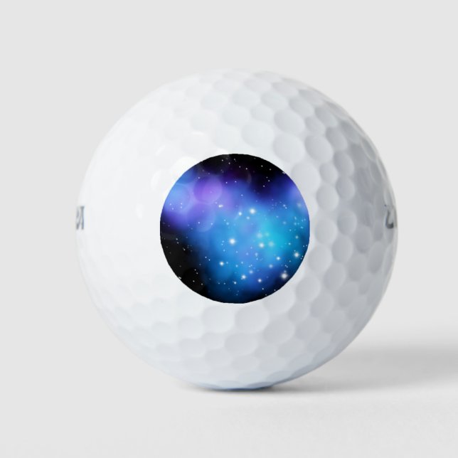 Galaxy Starlight Space Clouds Golf Balls (Front)