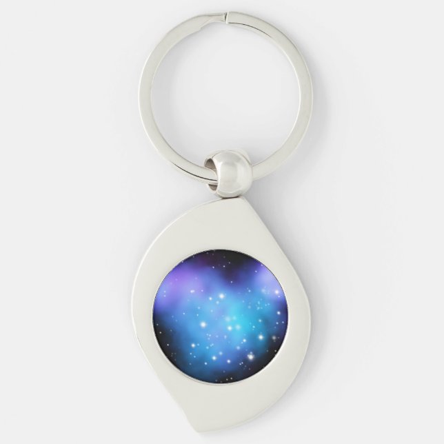 Galaxy Starlight Space Clouds Key Ring (Front)