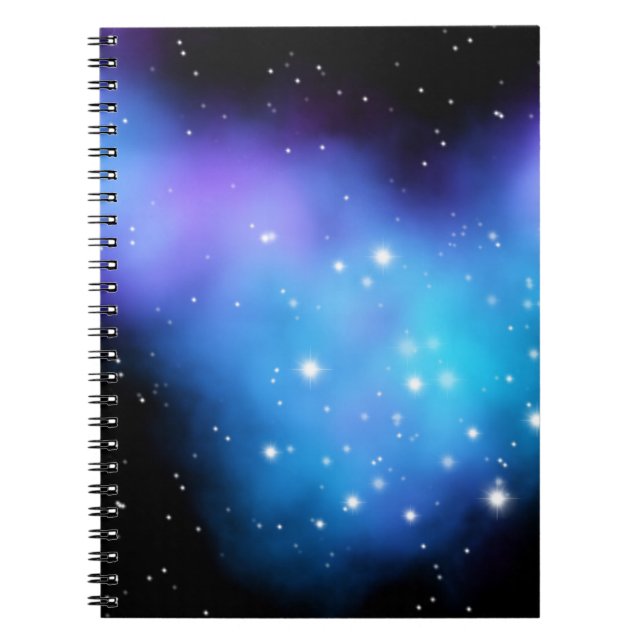 Galaxy Starlight Space Clouds Notebook (Front)