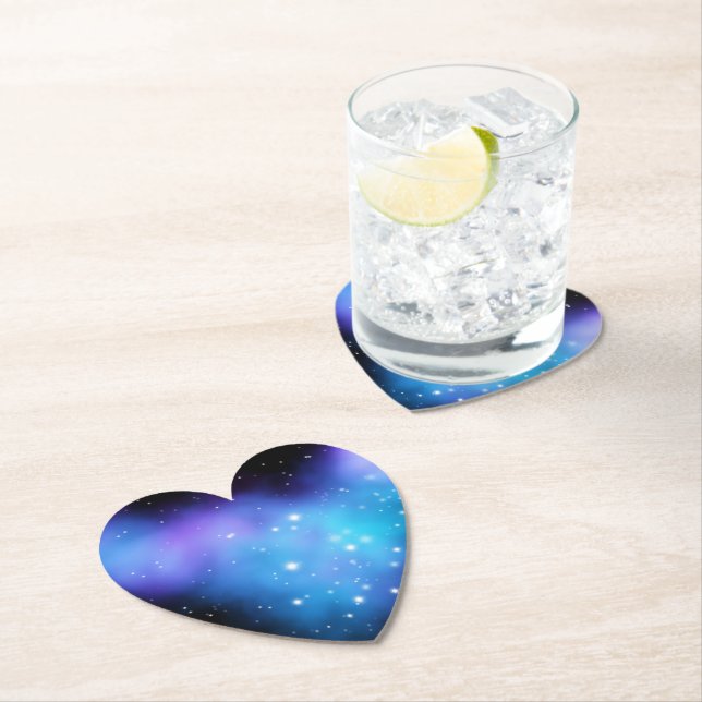 Galaxy Starlight Space Clouds Paper Coaster (Insitu)