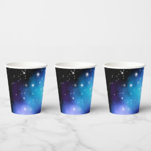 Galaxy Starlight Space Clouds Paper Cups