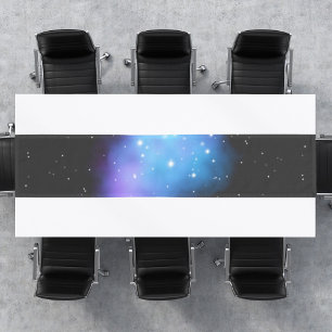 Galaxy Starlight Space Clouds Short Table Runner