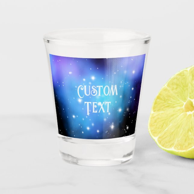 Galaxy Starlight Space Clouds Shot Glass (Front)