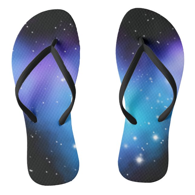 Galaxy Starlight Space Clouds Thongs (Footbed)