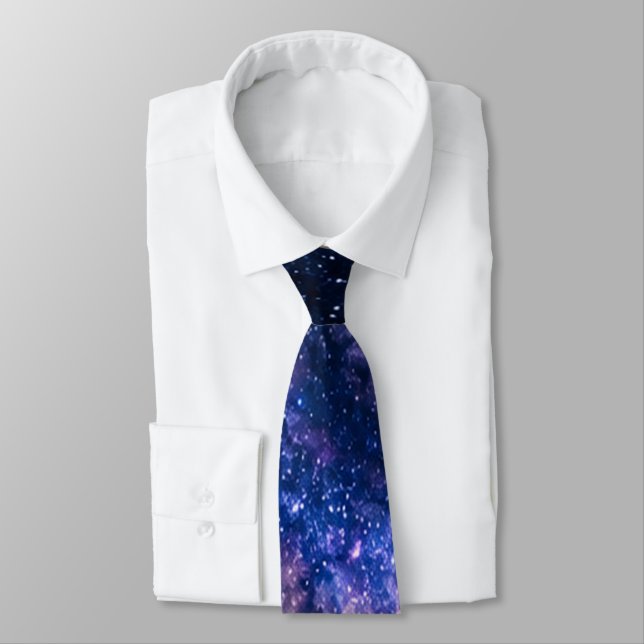 Galaxy. Starry night sky Tie (Tied)