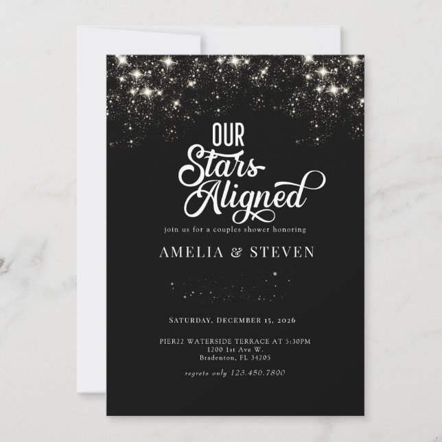 Galaxy Stars | Couples Shower Invitation (Front)