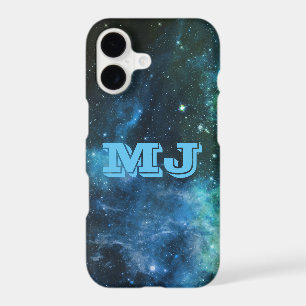 Galaxy Stars Nebula iPhone 7 Case Blue Custom Name