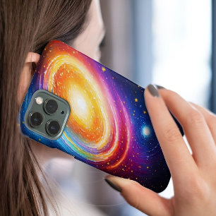 galaxy stars space abstraction bright colourful  iPhone 11 case