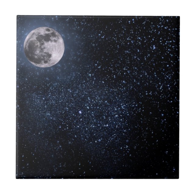 Galaxy Stars Space Universe Cool Pattern Modern  Ceramic Tile (Front)