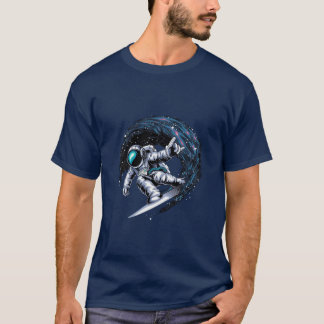 Galaxy Surfing Astronaut T-Shirt