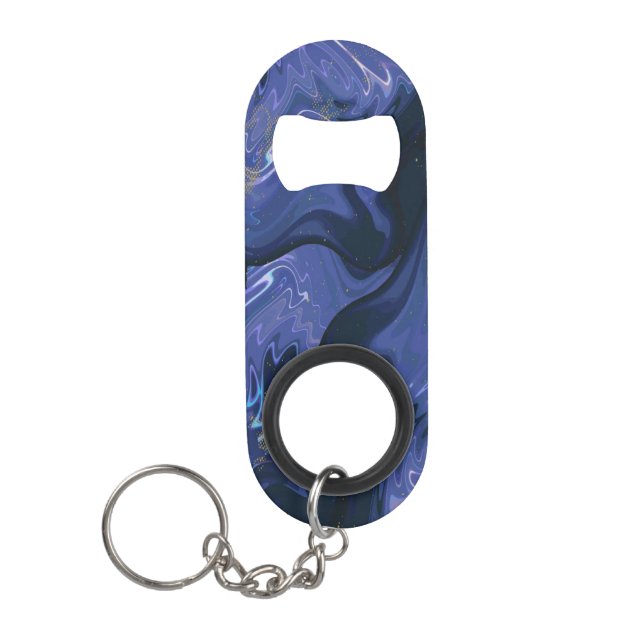 Galaxy Swirl Blue Glitter Abstract Cosmic Pattern  (Front)