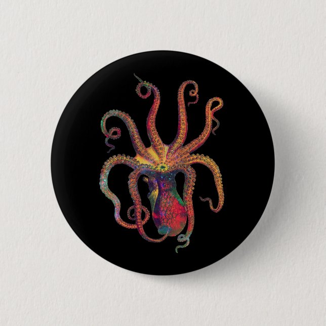 Galaxy Tentacles 6 Cm Round Badge (Front)