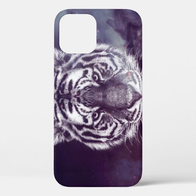 Galaxy Tiger Face Wallpaper Case-Mate iPhone Case (Back)