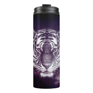 Galaxy Tiger Face Wallpaper Thermal Tumbler