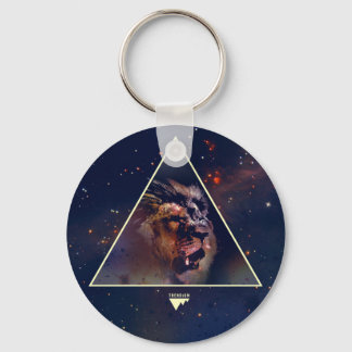 Galaxy Triangle Lion Head - Trendium Authentic Key Ring