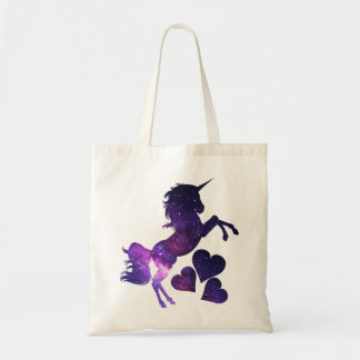 Galaxy Unicorn Love Tote Bag