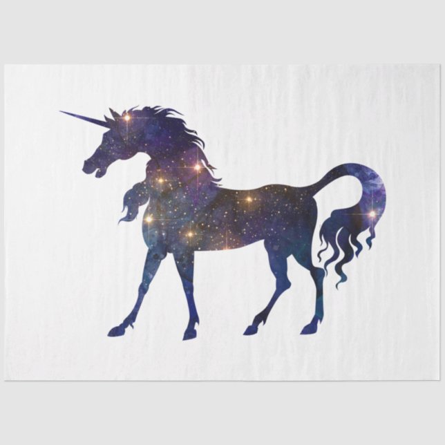 Galaxy Unicorn Series Design 20 Tissue Paper (Front)