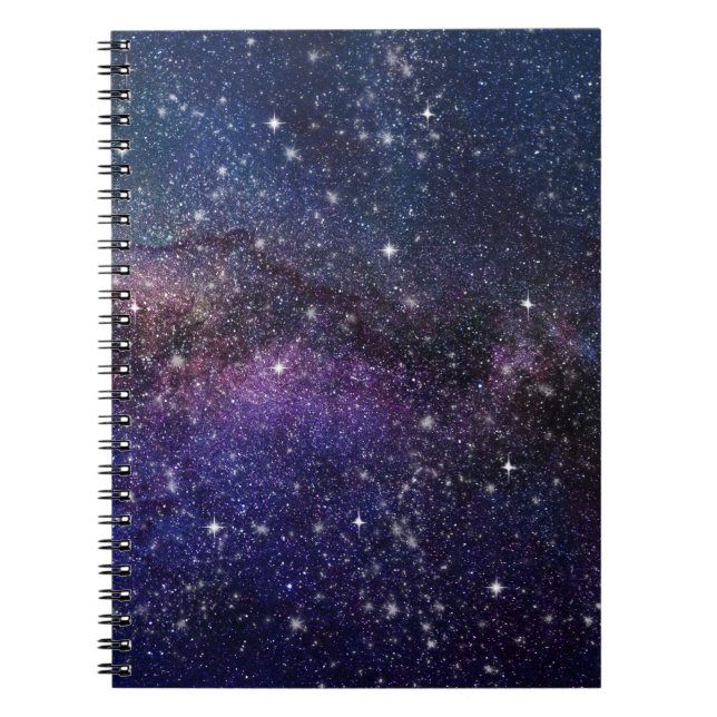 Galaxy, Universe, Men & Women, Space Pattern Notebook (Front)