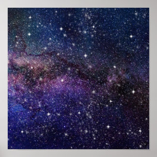 Galaxy, Universe, Men & Women, Space Pattern Poster