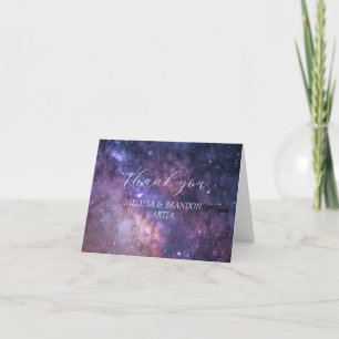 Galaxy Universe Mystical Wedding Thank you 