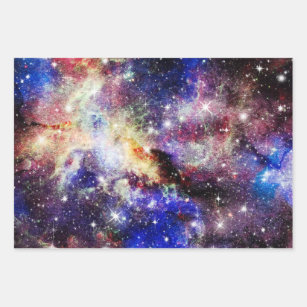 Galaxy, Universe, Stars, Outer Space Gift Pattern Wrapping Paper Sheet