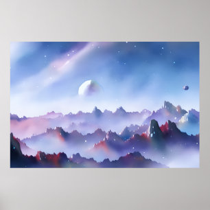 Galaxy, Universe, Stars, Outer Space Poster