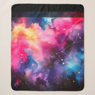 Galaxy Veil Sherpa Blanket