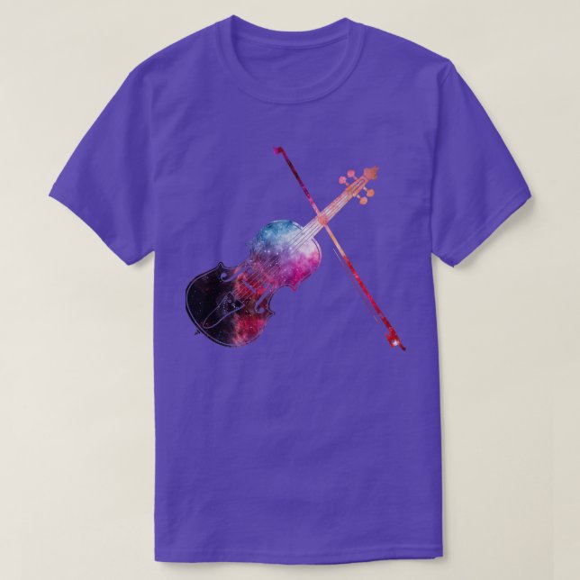 Galaxy Violin vector T-Shirt (Design Front)