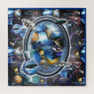 Galaxy Visitors in Space  Jigsaw Puzzle
