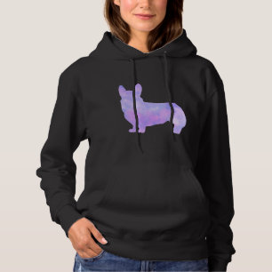 Galaxy Watercolor Corgi Hoodie