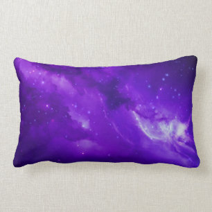 Galaxy with stars in space lumbar cushion