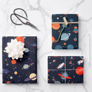Galaxy  wrapping paper sheet