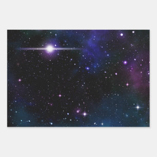 Galaxy Wrapping Paper Sheet