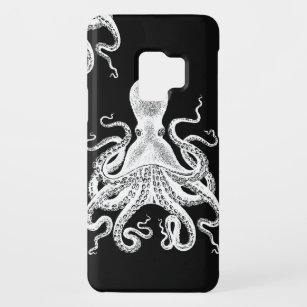 GalaxyS case Steampunk Octopus Kraken Black