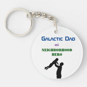 Galaxy's Greatest Dad Key Ring